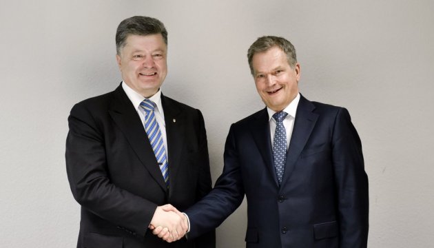 Poroshenko expresses gratitude to President of Finland for support of Ukraine’s territorial integrity