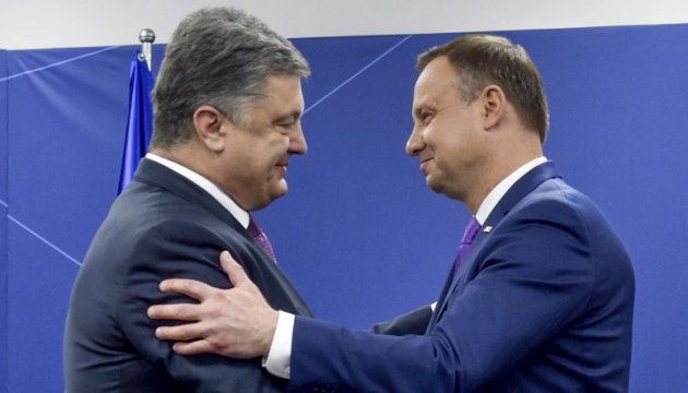 Präsidenten Poroschenko und Duda geben gemeinsame Erklärung zu 25. Jahrestag der Unabhängigkeit ab