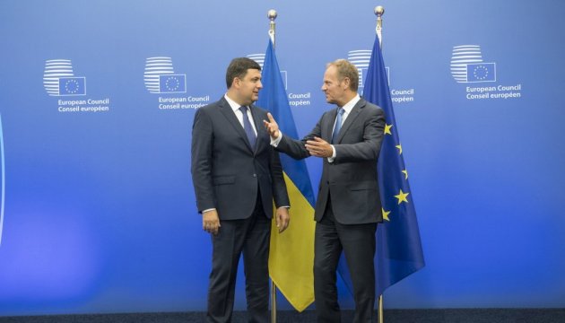 Hrojsman trifft sich heute in Brüssel mit EU-Politikern