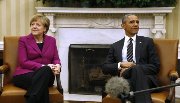 Obama und Merkel sprechen sich für sofortige Einstellung der Gewalt im Donbass aus