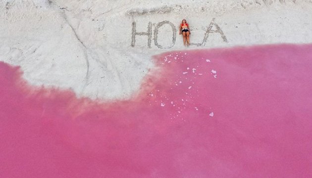 Рожева лагуна у Мексиці: неймовірна краса