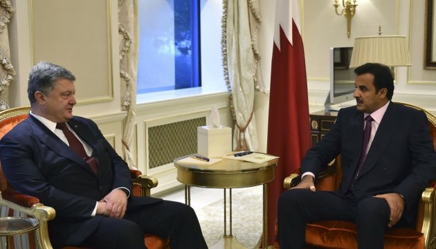 Порошенко обговорив з еміром Катару енергетичну співпрацю 