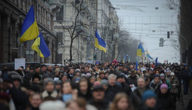Friedensmarsch in Kiew