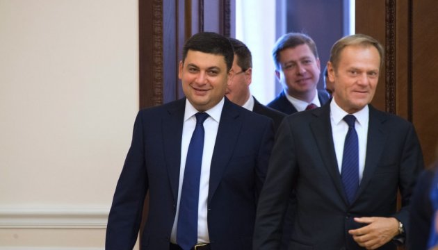 Groysman se reunirá con Tusk y Juncker en Bruselas