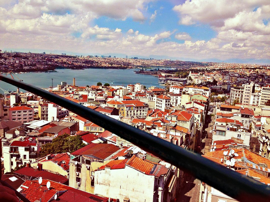 Панарома Стамбула с вершины Галатской башни