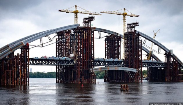 Kyiv Council to allocate UAH 625.3 mln for Podilsko-Voskresensky Bridge construction 