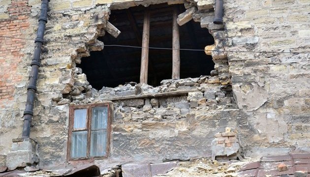 У центрі Одеси обвалилася стіна житлового будинку
