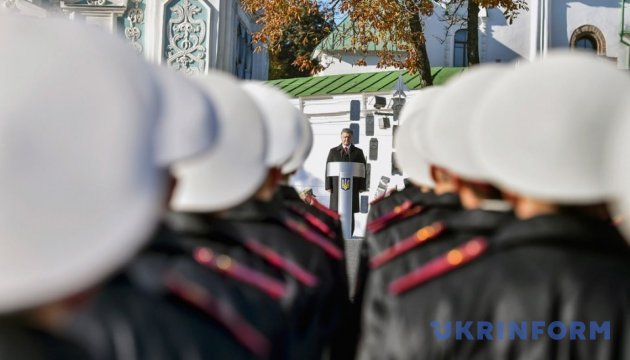 Президент взяв участь у церемонії складання клятви учнями військового ліцею