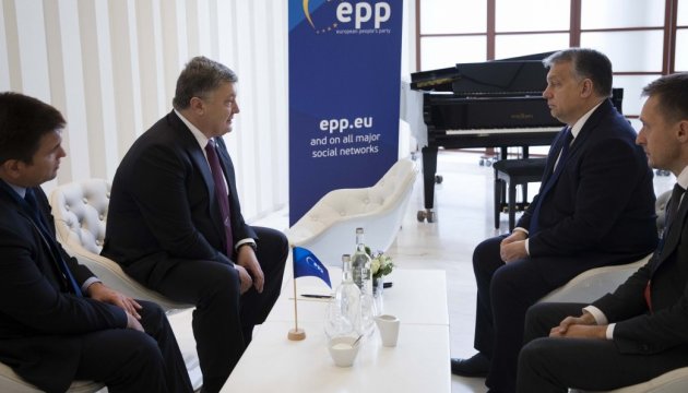 President Poroshenko, Hungary’s PM Orban discuss extension of sanctions against Russia 


