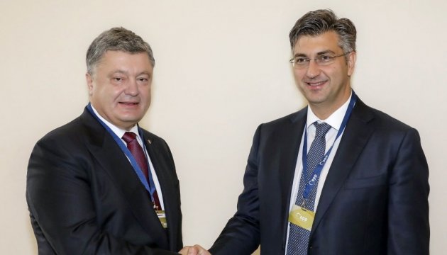 Poroshenko, Plenkovic discuss Ukraine's participation in Croatia's energy projects 