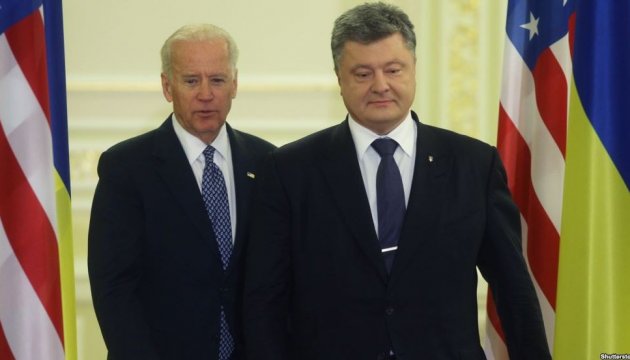 Poroshenko, Biden agree to coordinate efforts for making Russia fulfill Minsk agreements