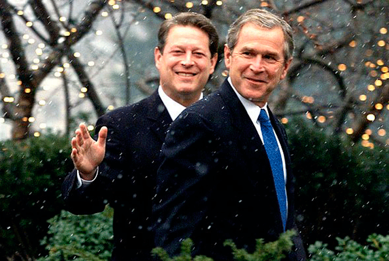 Альберт Гор і Джордж Буш (молодший). Фото: dsnews.ua