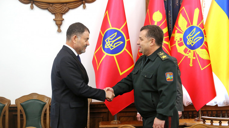 На фото: міністри оборони Молдови і України – Анатоля Шалару та Степан Полторак 