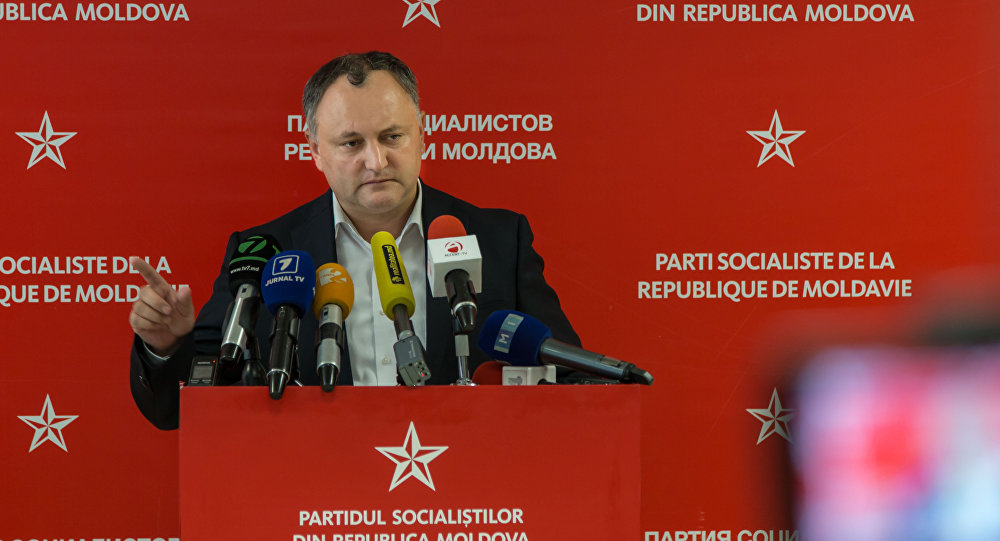На фото: лідер Партії соціалістів Молдови Ігор Додон 