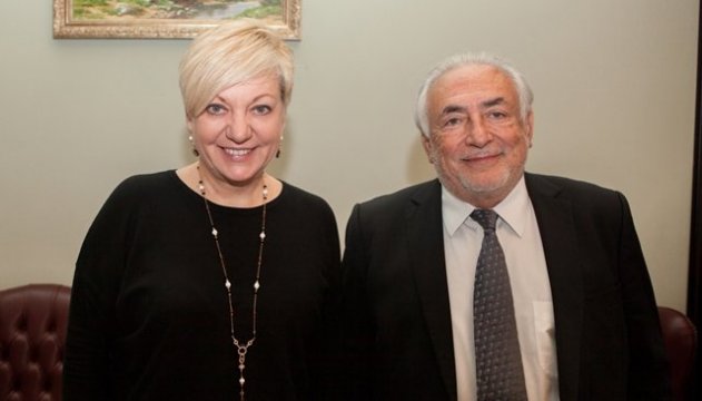 Gontareva discutió con Strauss-Kahn los problemas del sistema bancario