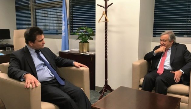 Клімкін та Гутерреш обговорили співпрацю Україна-ООН