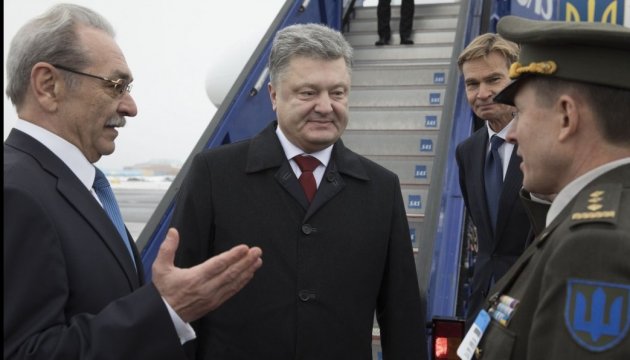 President Poroshenko arrives in Sweden on state visit 
