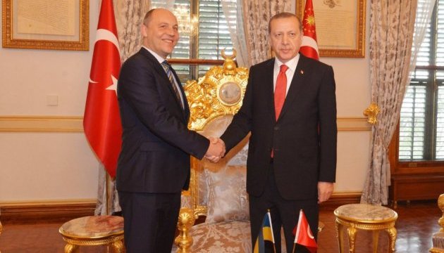 Парубій у Стамбулі зустрівся з Ердоганом
