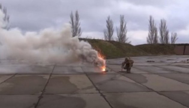 Українські військові в зоні АТО тренувалися маскувати об’єкти