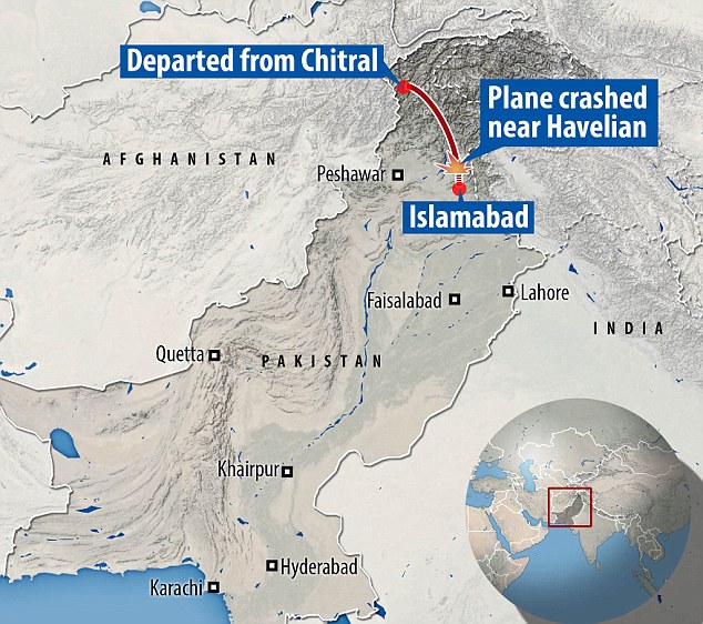 Аварія сталася недалеко від Хавеліан на півночі Пакистану Ісламабада літак втратив контакт з контролем заземлення