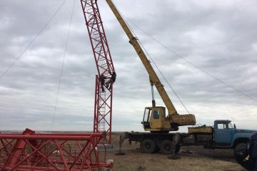 Біля Чонгара зводять телевежу, яка привітає кримчан з Новим роком