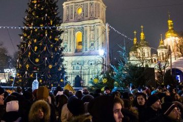Новый год и Рождество в Киеве. Инфографика