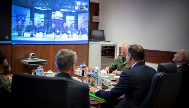 Дуда поспілкувався у режимі відеоконференції з командирами ЛитПолУкрБригу
