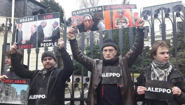 У Празі протестували проти дій Росії у Сирії