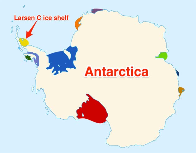 Від Антарктики невдовзі відколеться гігантський айсберг - фото 1