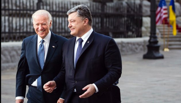 Poroshenko assures Biden: Ukraine will never return under Russia’s control (photos)