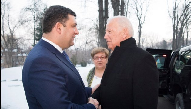 PM Groysman thanks U.S. Vice President Biden for the faith in Ukraine 