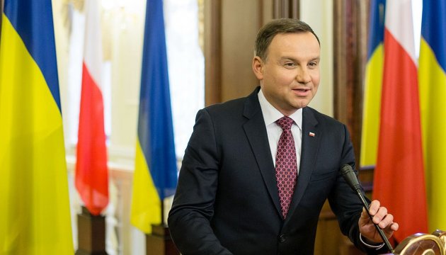 President of Poland confirms unchanged support for territorial integrity and sovereignty of Ukraine