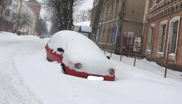 У Вінниці рекордний снігопад: за добу випала півмісячна норма опадів