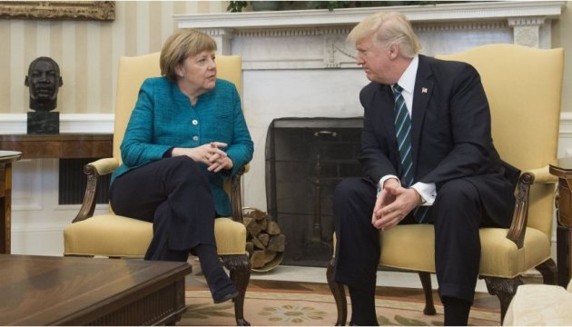 Trump, Merkel by phone discuss several issues, including conflict in eastern Ukraine