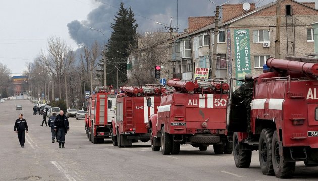 Munitionslager in Balaklija: Explosionen unterschiedlicher Intensität dauern an