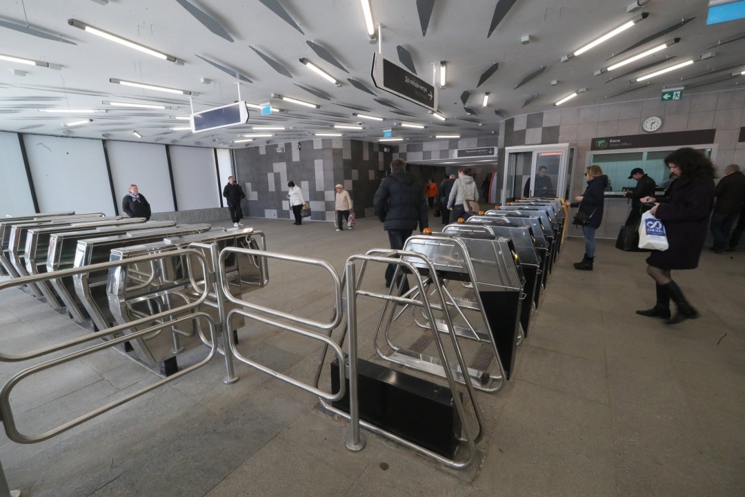 Відремонтований вестибюль станції метро Лівобережна // Фото: Павло Багмут. Укрінформ Відремонтований вестибюль станції метро Лівобережна // Фото: Павло Багмут. Укрінформ