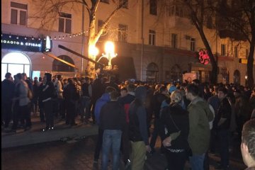 Поранення ветерана АТО: у Полтаві знову зібрався мітинг