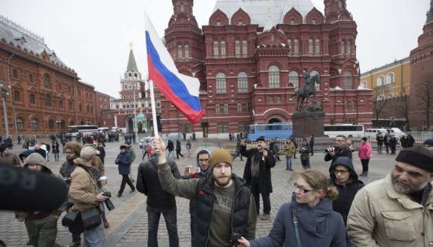 Акція в Москві: затриманих вже 27, людей закликають розійтися