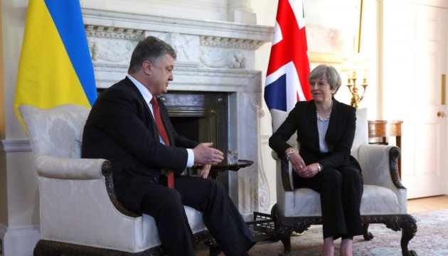 President Poroshenko thanks the UK for supporting Ukraine's sovereignty
