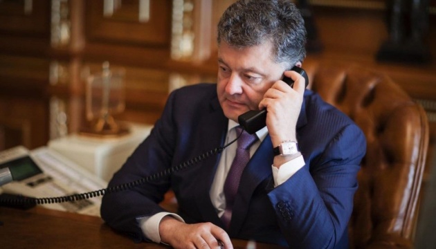 President Poroshenko calls for maintenance of unified international front against Russia