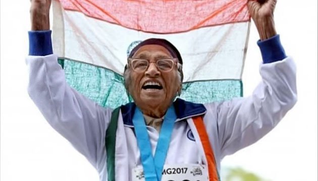 Ман Каур у віці 101 рік отримала золоту нагороду у забігу на 100 м