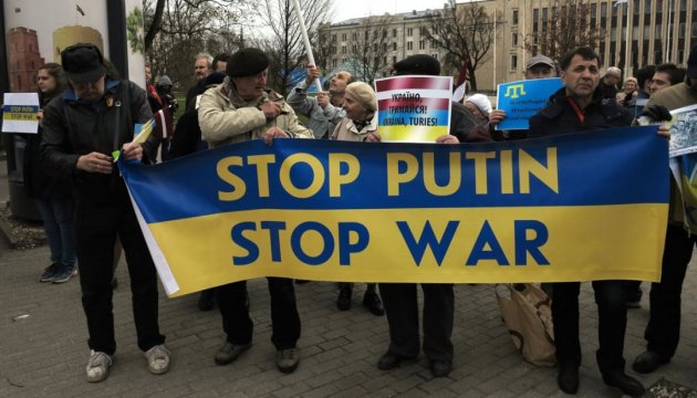 У Ризі пройшла міжнародна акція “Stop Putin’s War in Ukraine 4.0”