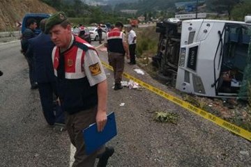 У Туреччині перекинувся автобус з російськими туристами