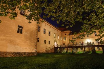 Нічний Ужгородський замок показав таємничий експонат і фаєр-шоу
