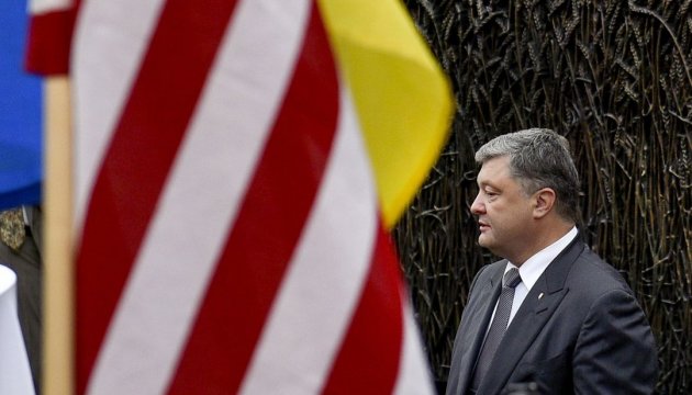 Poroshenko: USA is strategic partner of Ukraine