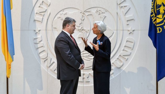 Porochenko et Lagarde discutent de la mise en œuvre des réformes structurelles en Ukraine