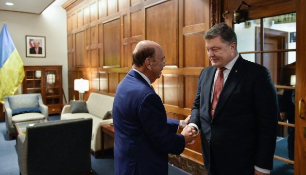 Порошенко обговорив з міністром торгівлі США розширення експорту з України