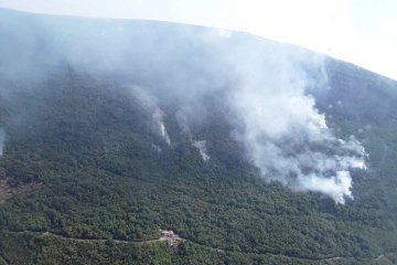 Українські рятувальники показали, як гасять пожежу у Чорногорії