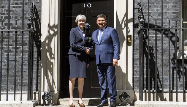 Groysman, May discuss wide range of cooperation issues. Photos