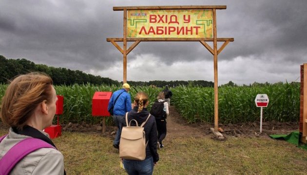 У Києві створили гігантський лабіринт у формі мапи України
